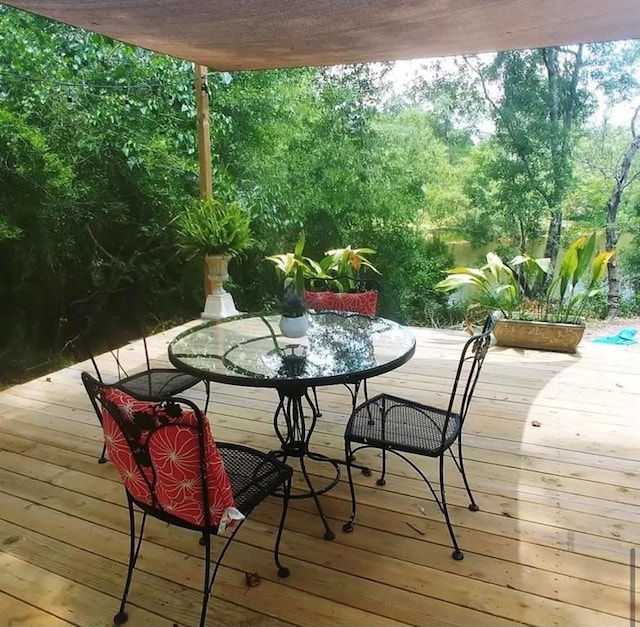 view of wooden terrace