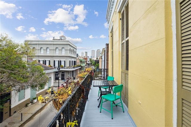 view of balcony