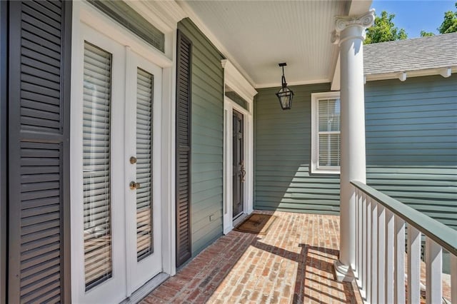 balcony with a porch