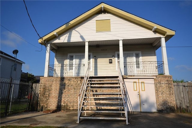 bungalow-style house with a porch