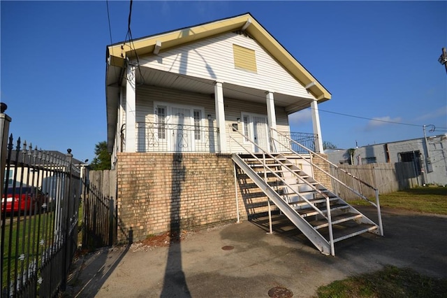 view of back of property