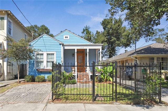 bungalow-style home with a porch