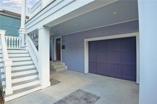 2412 N Rampart St, New Orleans, LA 70117 - doorway to property featuring a garage
