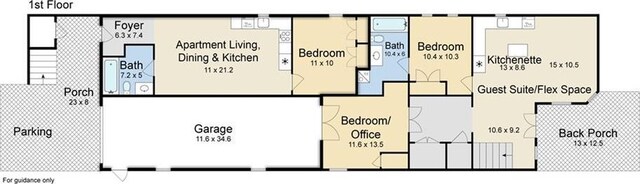 2412 N Rampart St, New Orleans, LA 70117 - floor plan