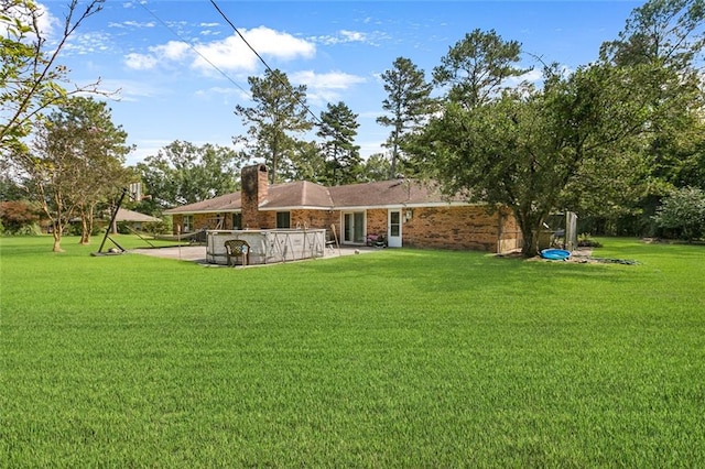 view of yard with a patio