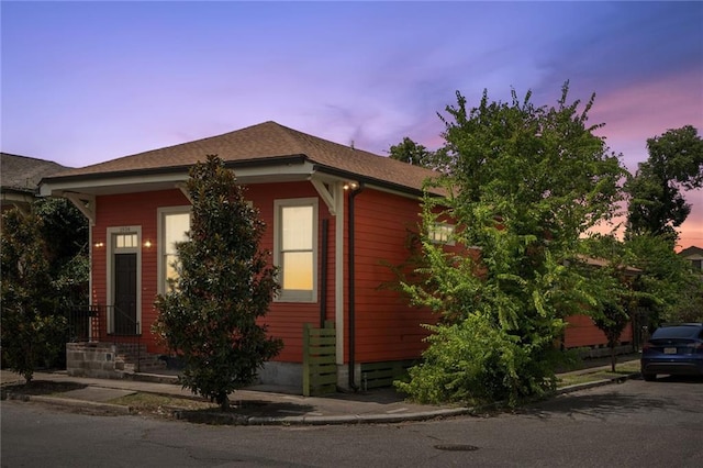 view of front of home