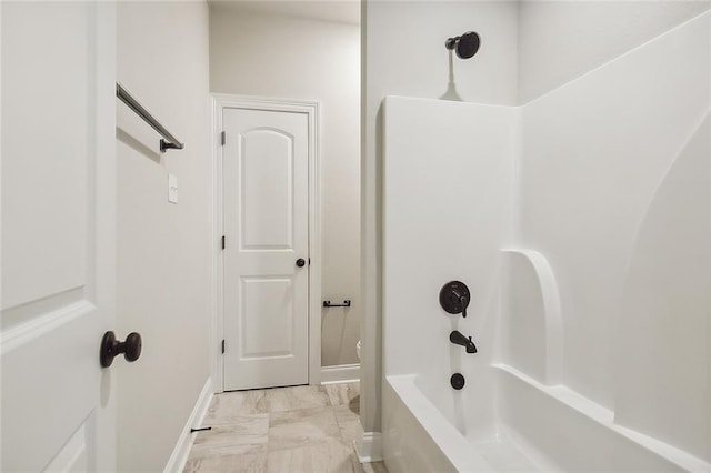 bathroom featuring shower / washtub combination