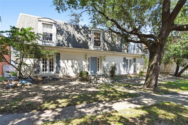 view of front of home featuring french doors