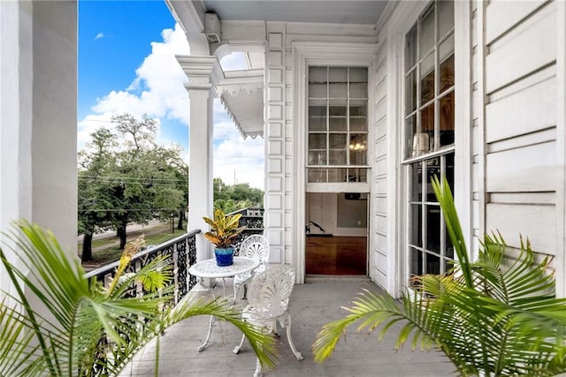 view of balcony