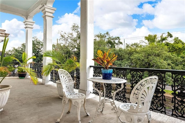 view of balcony