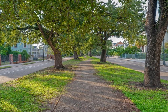 view of road