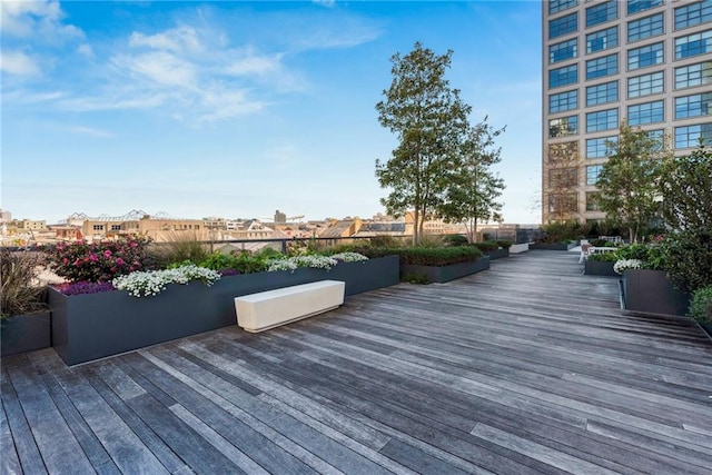 view of wooden terrace