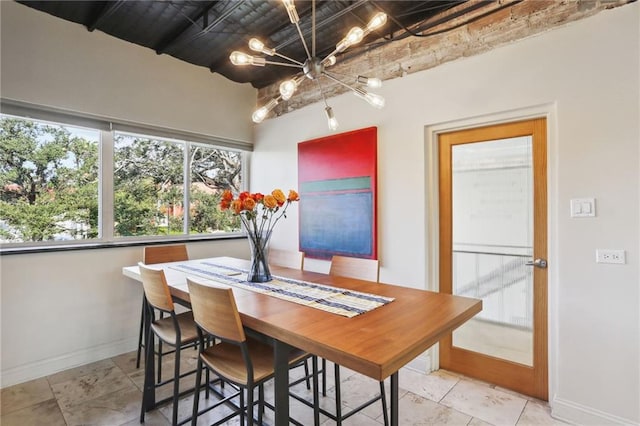 view of dining room