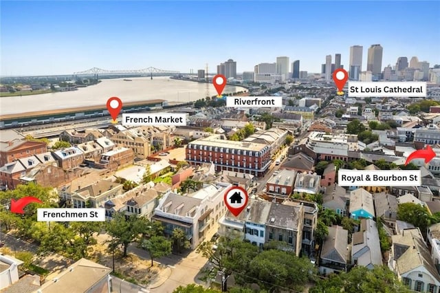 600 Esplanade Ave Unit 1, New Orleans, LA 70116 - aerial view with a city view