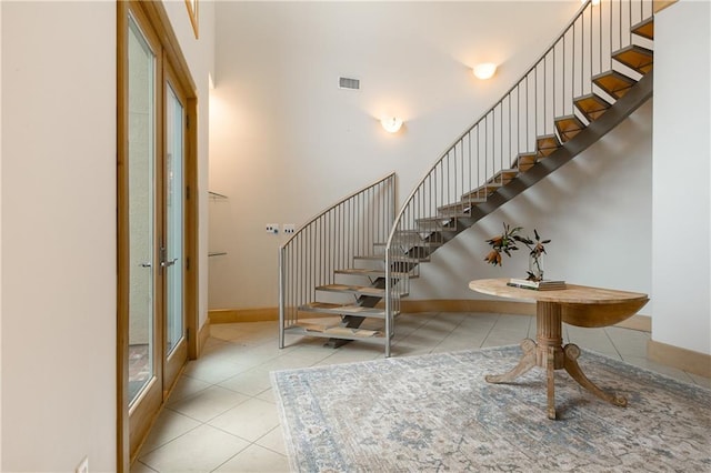 interior space featuring tile patterned floors