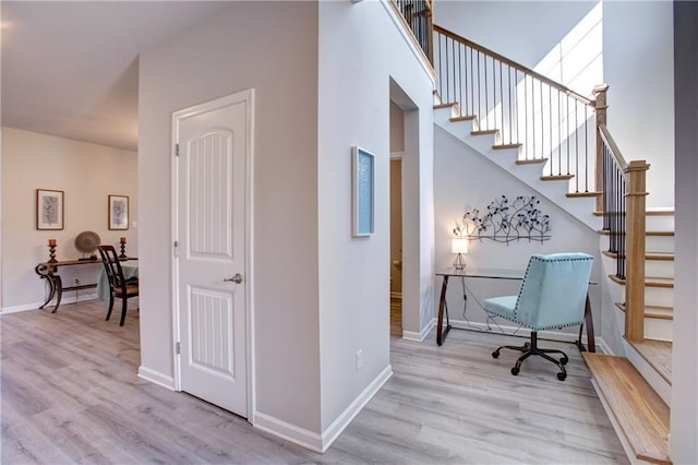 5572 Wake Reserve Rd, Slidell, LA 70461 - office featuring wood finished floors and baseboards