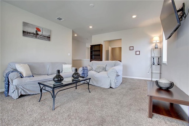 5572 Wake Reserve Rd, Slidell, LA 70461 - living room with carpet flooring, recessed lighting, and baseboards