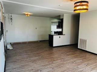 interior space featuring dark hardwood / wood-style flooring