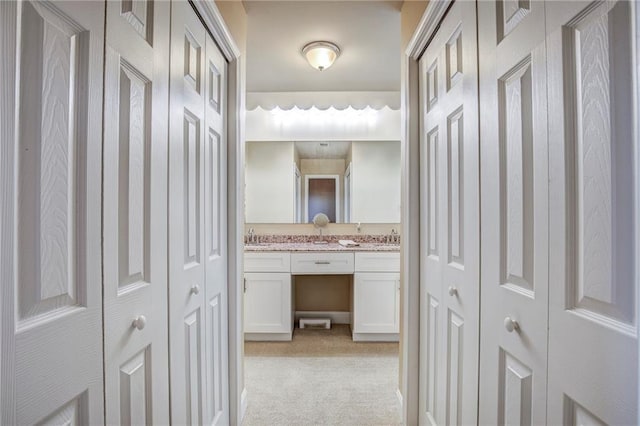 213 Surrey Dr, La Place, LA 70068 - full bathroom with a closet and double vanity