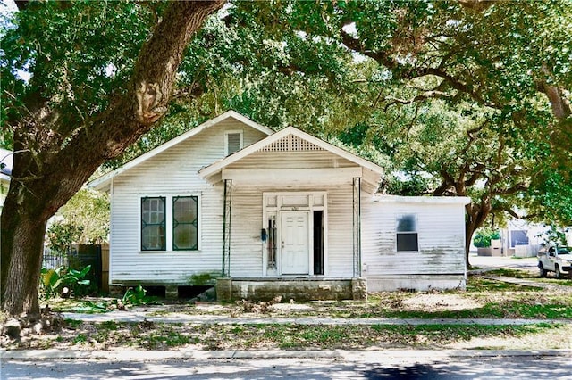 view of bungalow