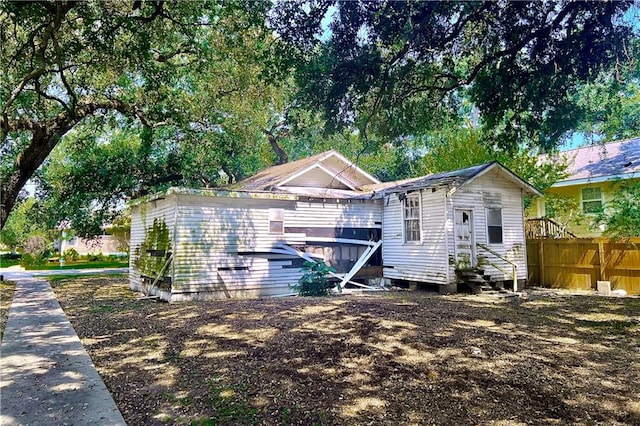 view of front of home