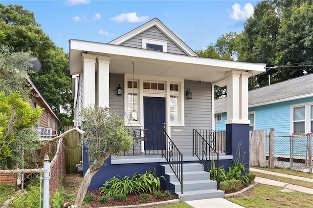 view of front facade with a porch