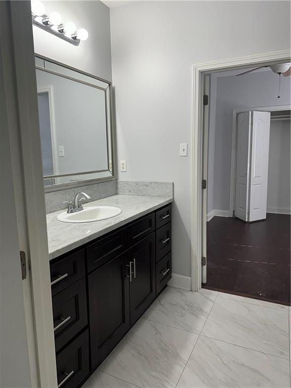 bathroom featuring vanity