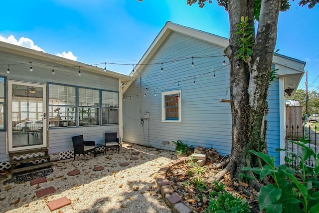 view of rear view of property