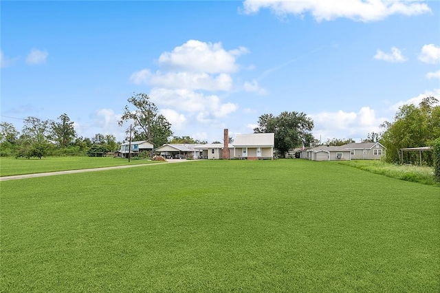 view of community with a yard