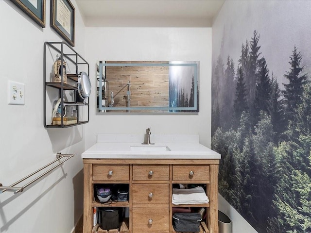 bathroom with vanity