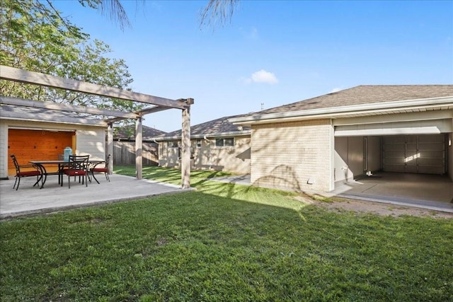 2016 Pelitere Cv, Chalmette, LA 70043 - view of yard with a patio area, fence, and a pergola