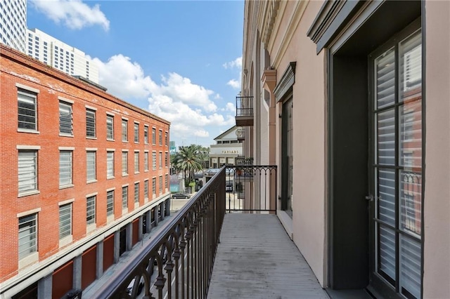 view of balcony