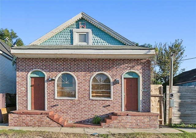 view of front of home