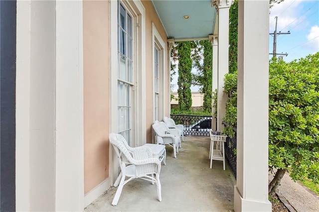 view of balcony