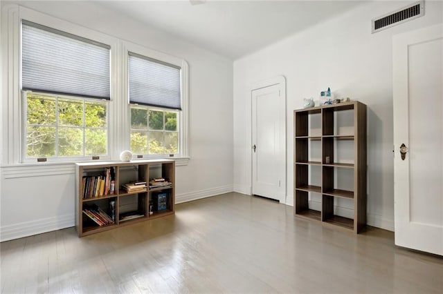 misc room featuring wood-type flooring