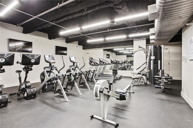 view of exercise room