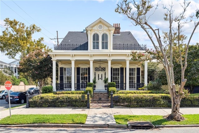 view of front facade with a porch