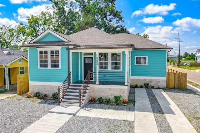 view of bungalow-style house