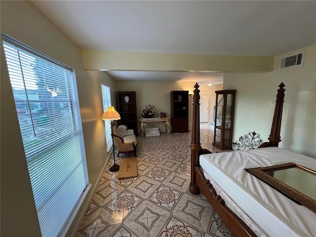 view of tiled bedroom