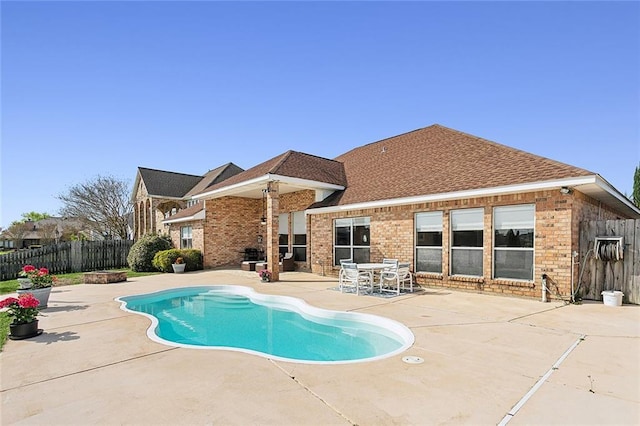 view of pool with a patio