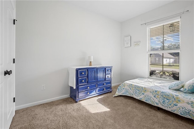 bedroom with carpet floors