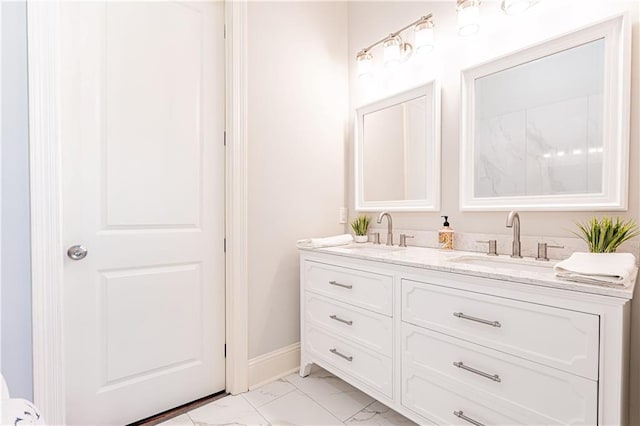 bathroom featuring vanity