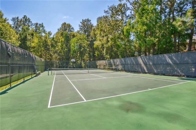 view of sport court