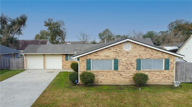 ranch-style house with a garage