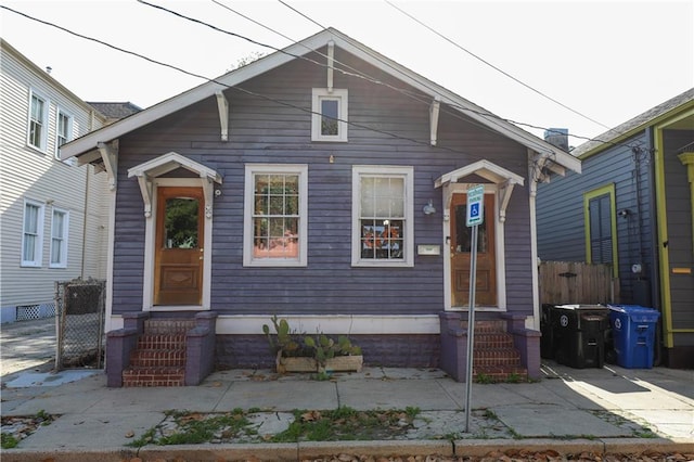 view of bungalow-style house