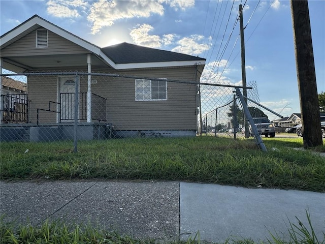 view of front of home