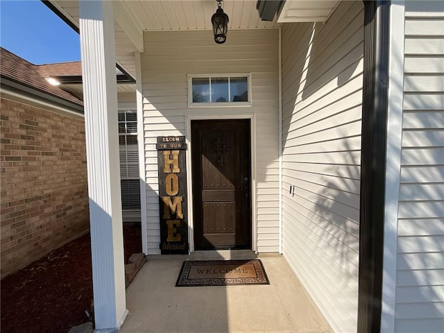 view of entrance to property