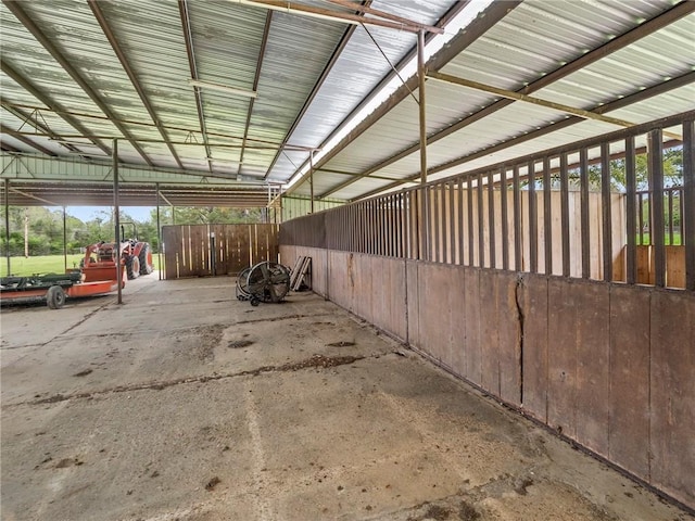 view of horse barn