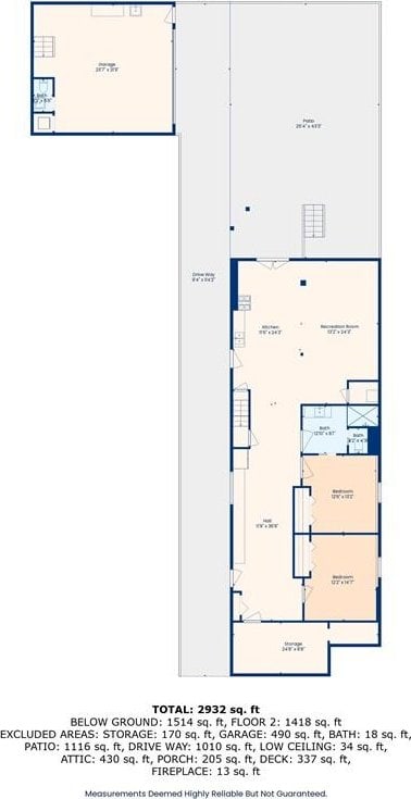 2462 Royal St, New Orleans, LA 70117 - plan