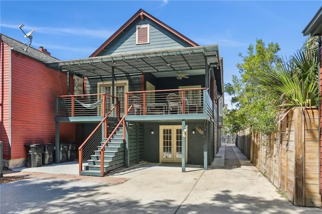 2462 Royal St, New Orleans, LA 70117 - back of house with a patio and french doors